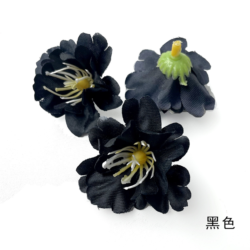 Simulación de flores de orquídeas de campana DIY pinzas guirlandas material de tocado decoración de vestido chino diseño de pared de flores de boda orquídeas frescas