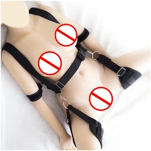 艾唄BDSM床上M字綁帶 分腿綁帶手銬捆綁束縛玩具成人情趣性愛用品