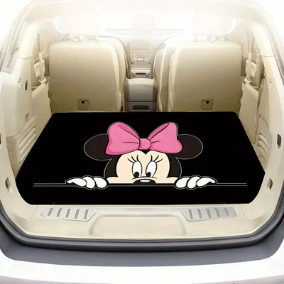 Avtomobil döşəmə paspasları — Car Mat Trunk Wear-Resistant Easy - cute-mickey-mouse-06-75100cm-crystal-velvet