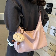 大容量斜挎包包女2024新款bags潮復古托特包休閒大容量通勤包