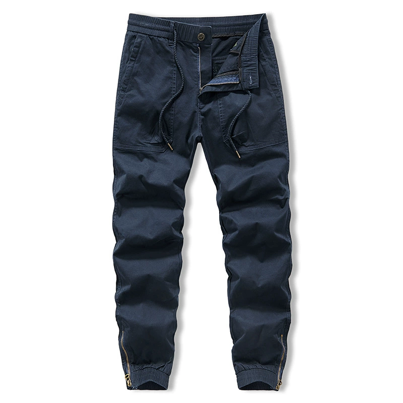 Spring autumn elastic casual trousers