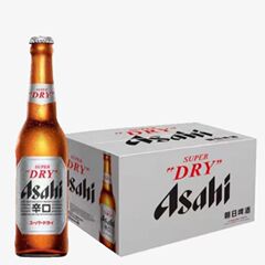小瓶装朝日啤酒 330ml*24瓶朝日超爽啤酒