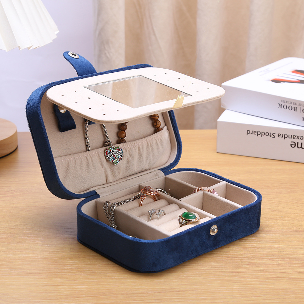 648g Weight Storage Box Storage & Cleaning Jewelry Boxes Classification 1 Piece Quantity Flannel Material Solid Color Pattern Classical Style Classical Solid Color Flannel Wholesale Jewelry Boxes 6