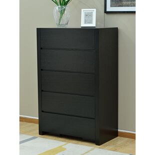 Modern Simple Light Luxury Chest of Drawers Three or Four Drawers Solid Wood Cabinet Bedroom Storage Storage Drawer Cabinet Black Foshan