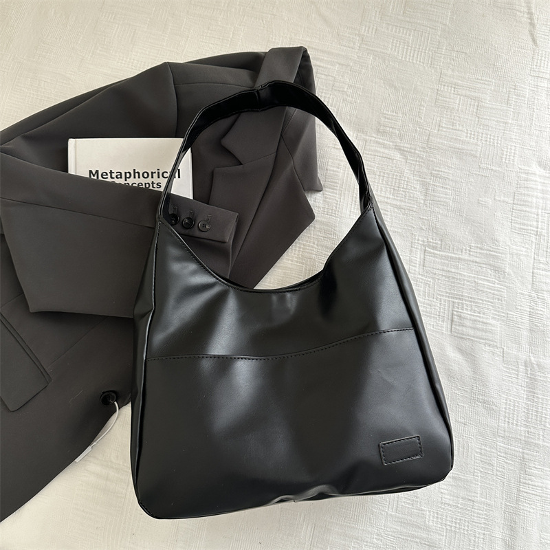 2024 nuevo estilo de moda extranjero estampado leopardo de gran capacidad bolsa de tote personalidad casual perezosa estilo de hombro bolso axilar