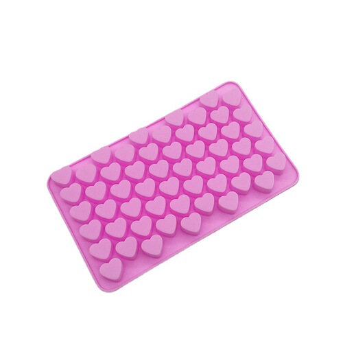 Mini 55 Heart Shaped Chocolate Silicone Mold DIY Love Silicone Non-stick Cake Mold Cake Accessory Decor