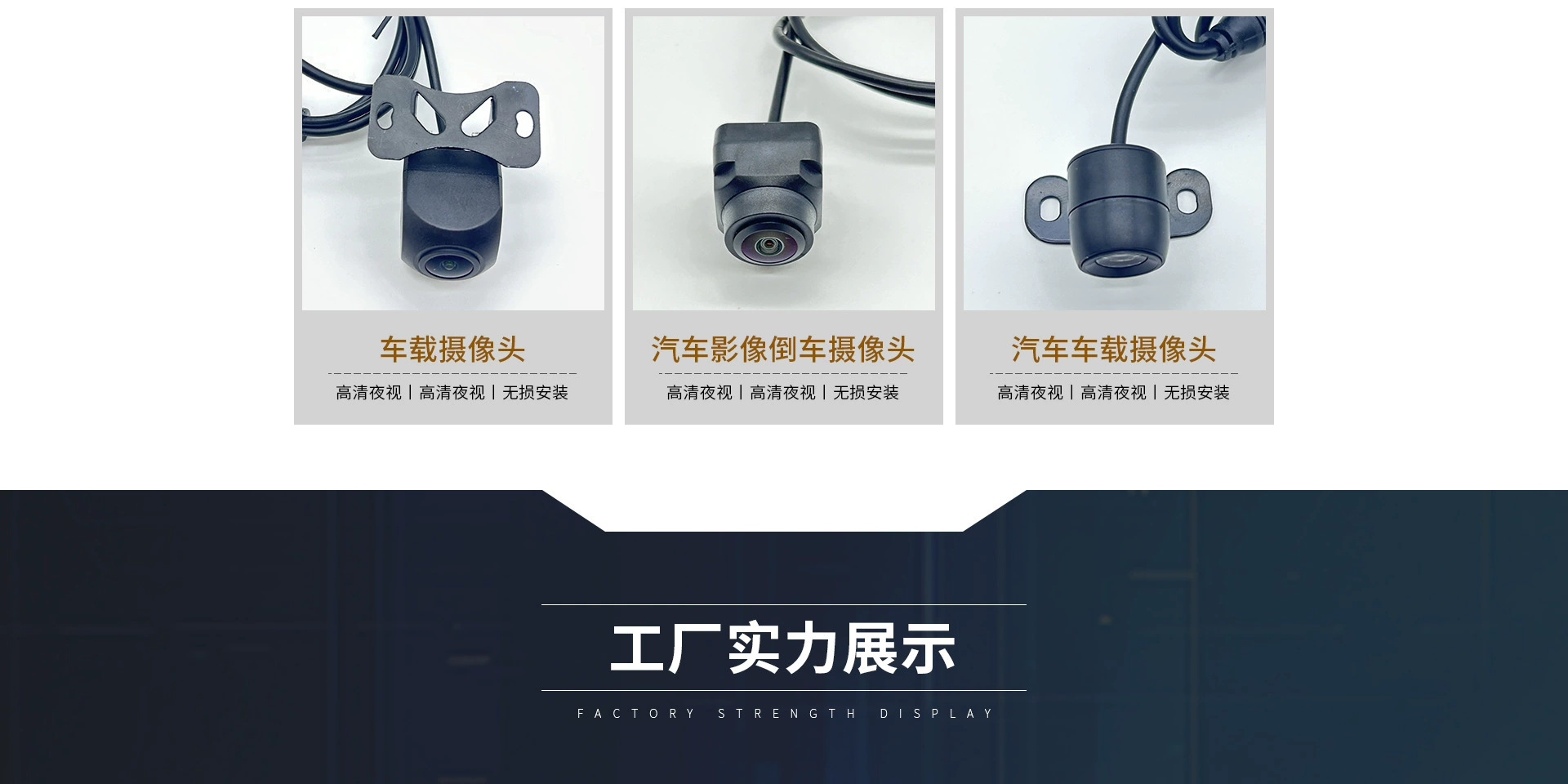 Cross-Border Automotive Camera Ccd Reversing Image Led High-Definition Cvbs Rear View Camera Car Camera