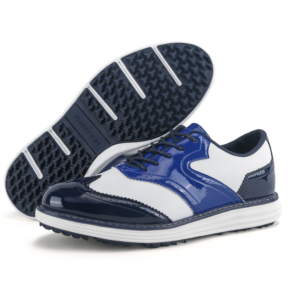 새로운 골프 신발 남성용 통기성 패션 미끄럼 방지 야외 캐주얼 스포츠 신발 크로스 보더 대형 신발 재고 있음