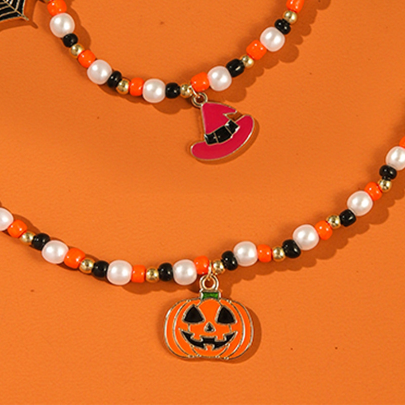 Necklace + Jewelry Quantity Cute Halloween Pattern Alloy Plating Halloween Women's Bracelets Necklace