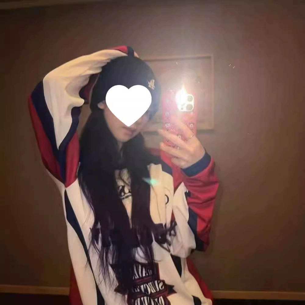 Деми-сезонный оверсайз свитшот, корейский стиль, круглый ворот, 2024, unisex