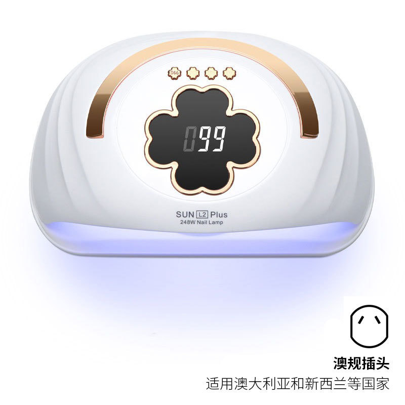 Nueva lámpara de uñas mano salón de uñas lámpara de uñas especial 248W lámpara de fototerapia de uñas de secado rápido de alta potencia transfronteriza