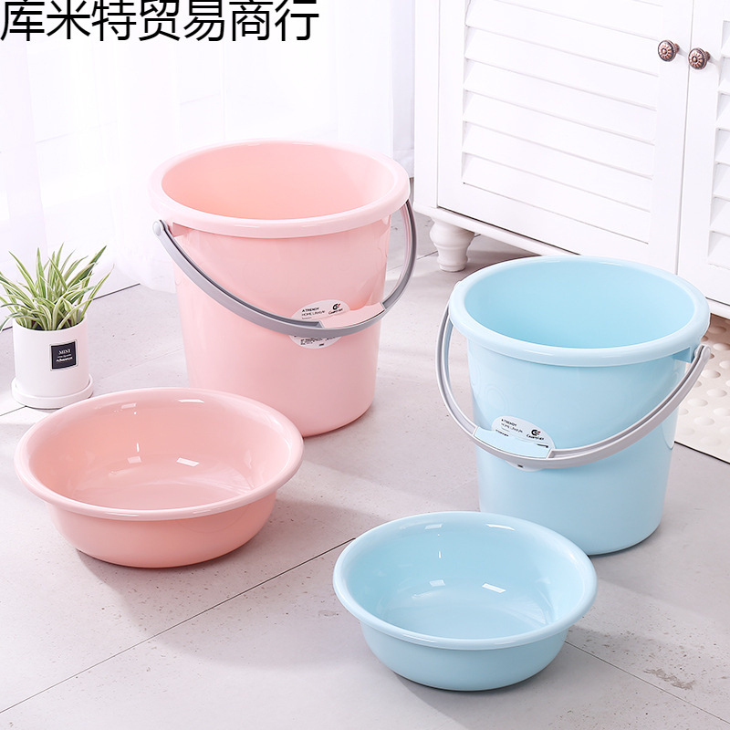 Plastic handheld extra large big bucket for home use for students