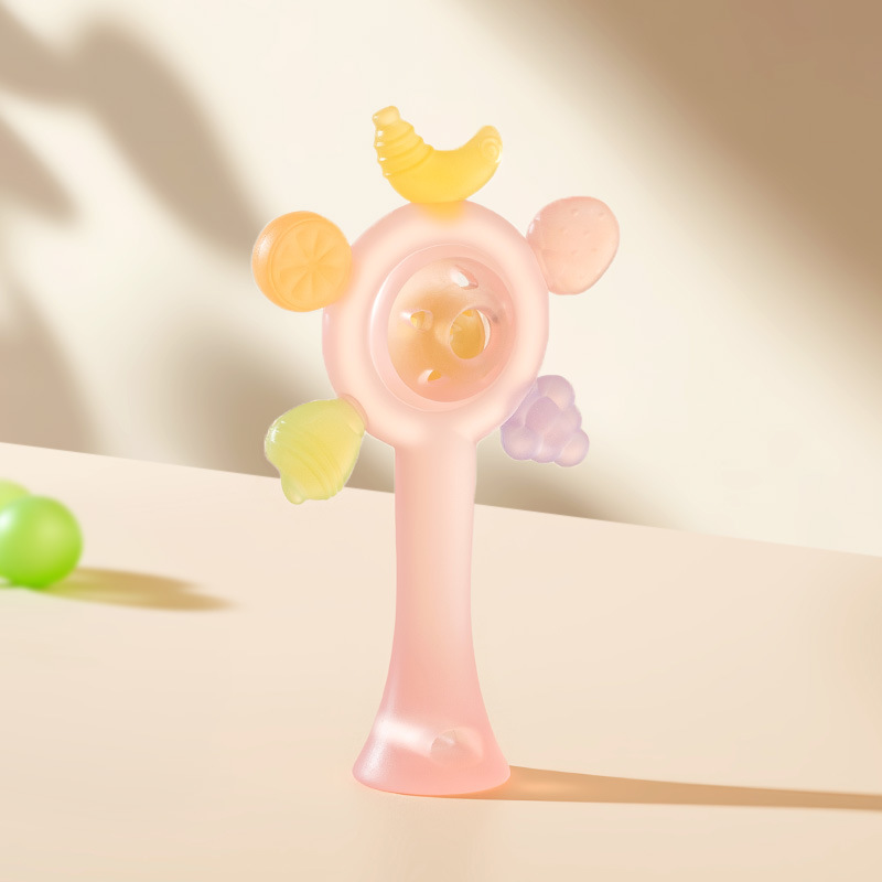 Diente para bebés, palillos de dientes para bebés, juguetes de campana de palma, juguetes de mordida de agua hervida, juguetes de pacificación de manos para evitar comer