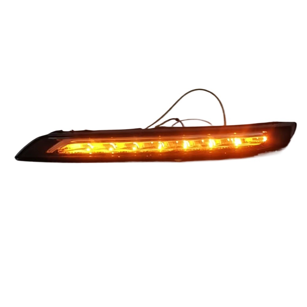 Aplicable a 14 - 18 modelos de luces diurnas Porsche Marca LED luz blanca + luz amarilla luz diurna