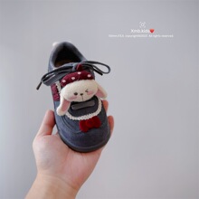 2025冬季新款童鞋小女孩时尚卡通运动休闲鞋韩版加厚保暖女童板鞋