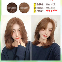 New Cold Tea Color Hair Dye 2024 Trendy Color Whitening Gold Hair Dye for Women Plant Pure Dye Hair at Home