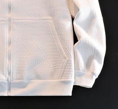 ​​Men's Textured Triangle Hooded Jacket – Lightweight Sweatshirt Style, Loose Fit, Black & Grey (M-5XL)​​_viptrois.com
