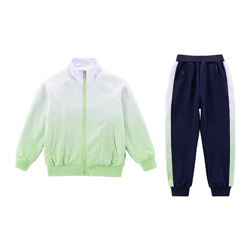 2024 년 새 초등학교 교복 점진적 변화 어린이 교복 세트 봄과 가을 세 조각 유치원 의류 도매