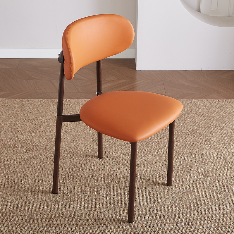 Silla de comedor práctica de viento crema silla de comedor doméstica pequeña silla moderna simple silla de restaurante de hotel de estudio