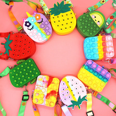 Unicorn Bag Silicone Coin Purse Puzzle Bubble Rat Killer Bag Shoulder Bag Crossbody Bag Press Bag