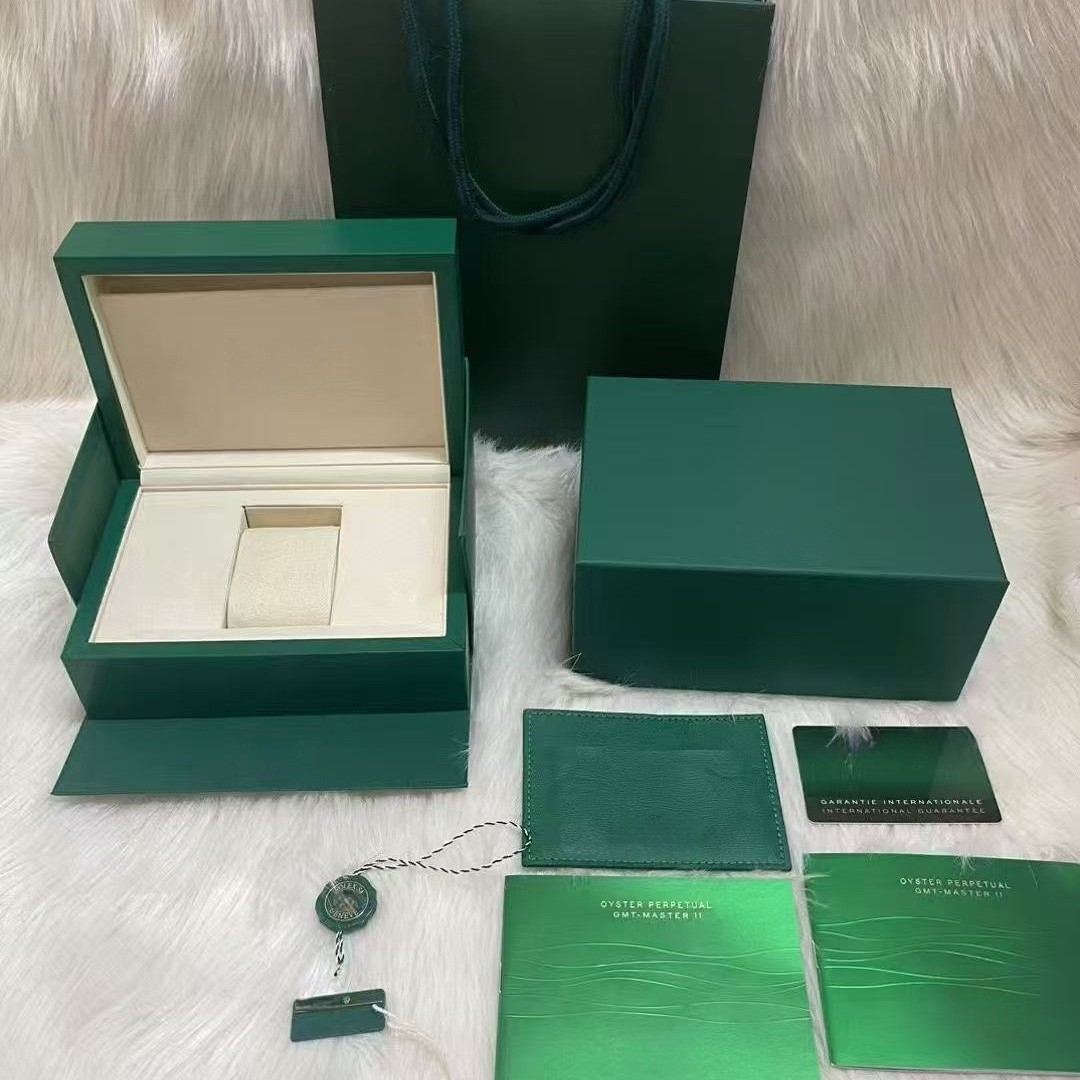 High-End Rolex Watch Box Original Wave Green Black Submariner Watch Case Rolex Watch Packaging Box Wholesale