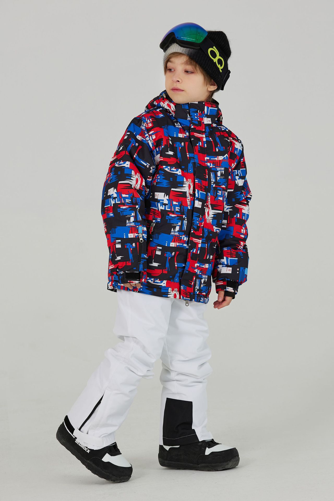 Kinderkleidung Kinder Skianzug Set Single Board Double Board dicke warme Outdoor-Ski_voghion.com