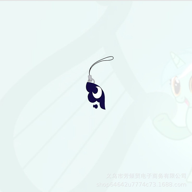 Pony Baoli lindo logo cadena de teléfono móvil dibujos animados novia regalo de cumpleaños creativo mini llavero mochila escolar cordón image 2