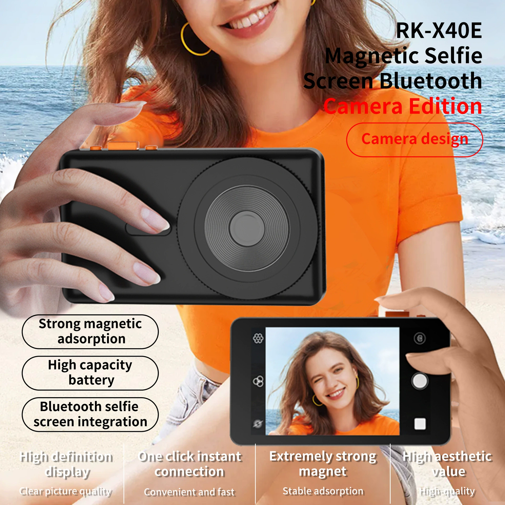 Магнитный селфи-экран Bluetooth модель камеры