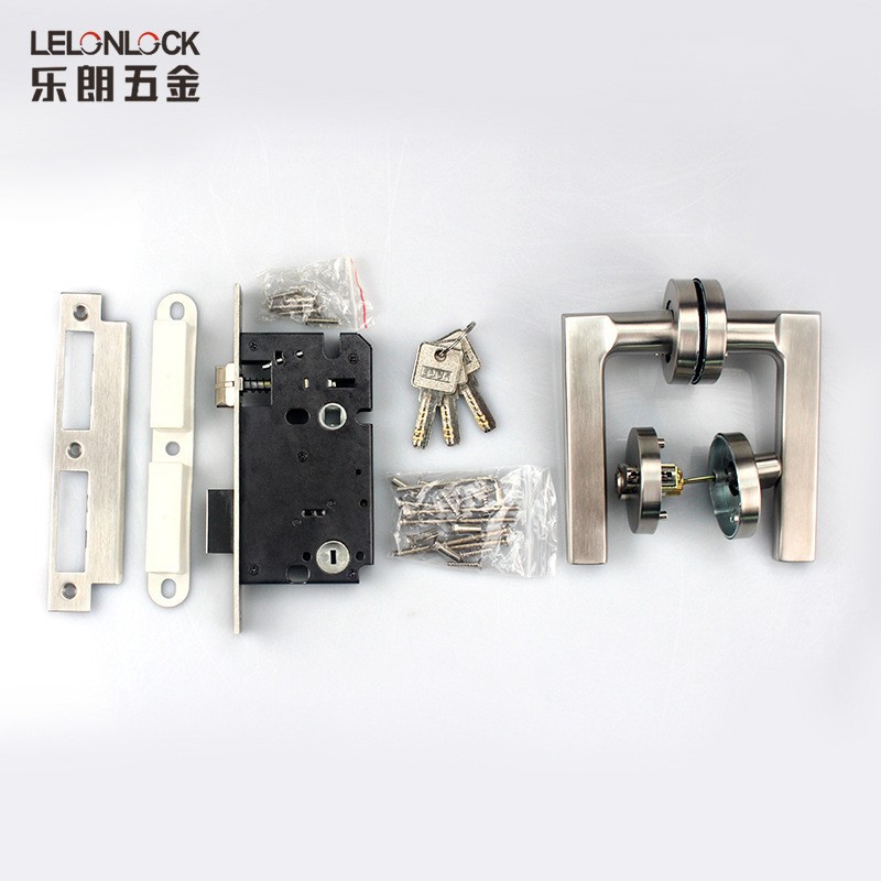 Cerradura de puerta de dormitorio interior 5072 mortaja puerta de madera split Lock luz cerradura de puerta de lujo simple manija de la puerta cerradura mecánica