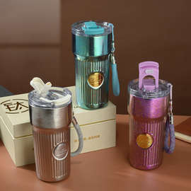 2025新款纯钛保温杯高颜值外出车载咖啡杯便携随行轻奢礼品杯咖啡