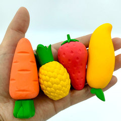 Extra-large fruit giant eraser carrot strawberry primary school students children extra large eraser stationery wholesale