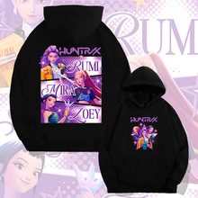 2025新款初秋卡通kpop猎魔男团女团周边春秋连帽套头卫衣上衣外套