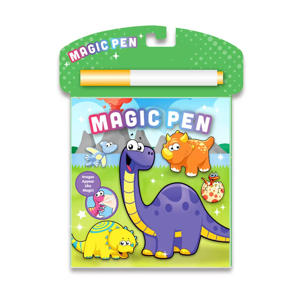 魔法书恐龙玩具卡通创意