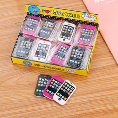 Cute mobile phone shaped eraser, student prize gift, drawing eraser, learning stationery, TPR mobile phone eraser