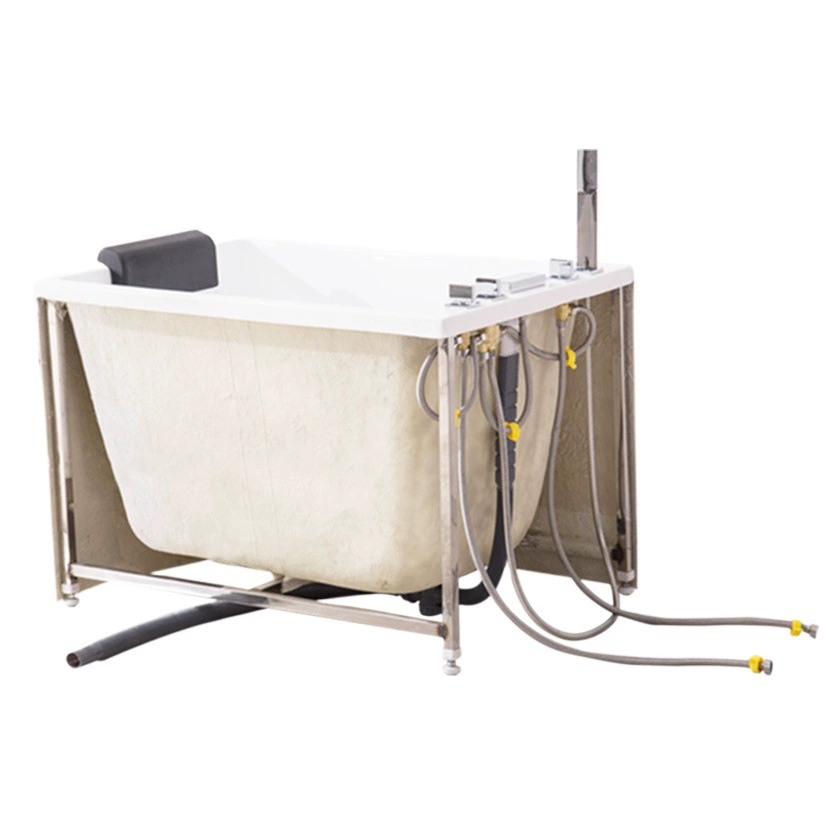 Оптовая Ванна Небольшая Квартира Акриловые Интернет-Знаменитости Японская Маленькая Ванна с Оборудованием Глубокая Замачивание Сидящая Акриловая Ванна