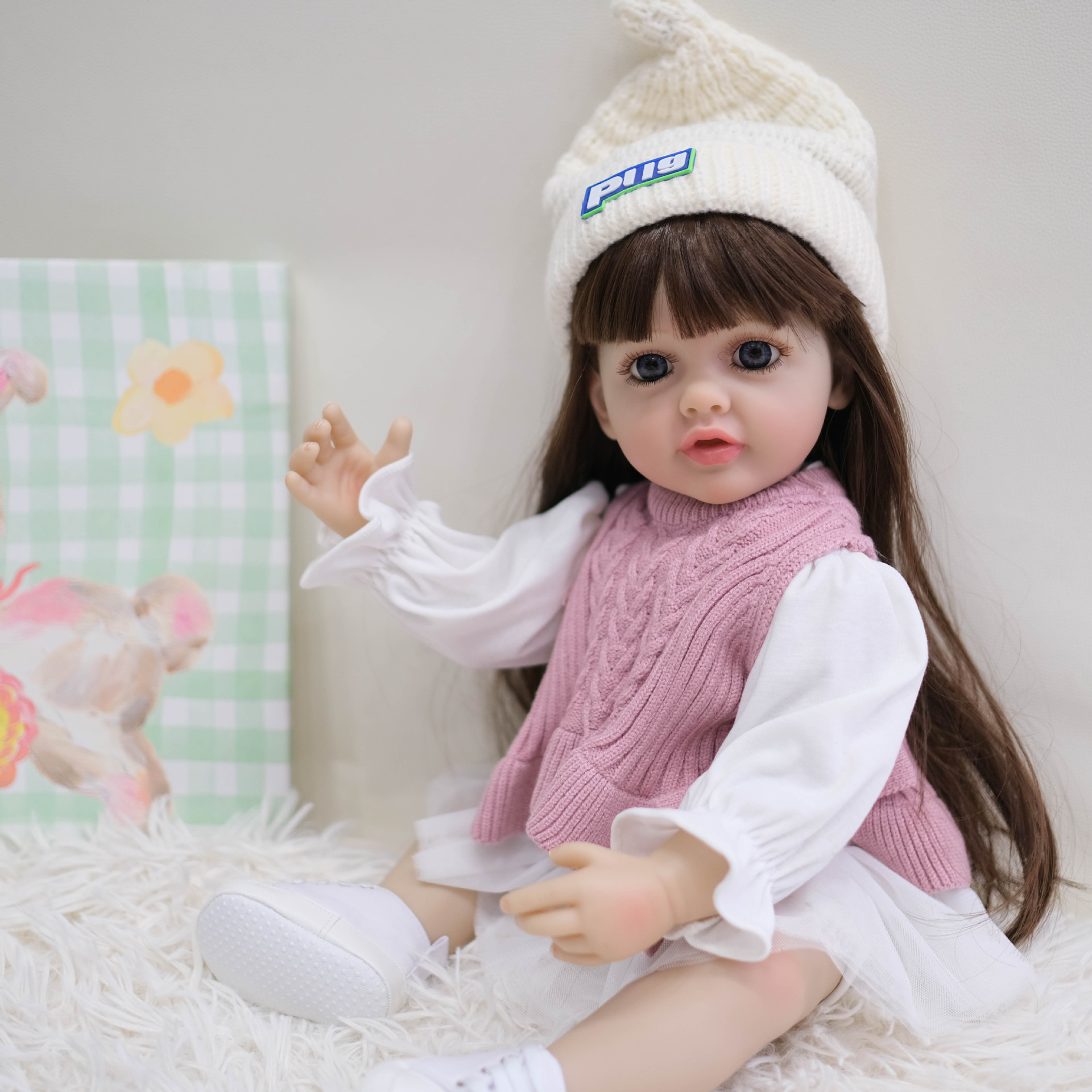 NPK 55cm pegamento completo simulación muñeca reborn Betty transfronteriza e-commerce suministro entrega de una sola pieza