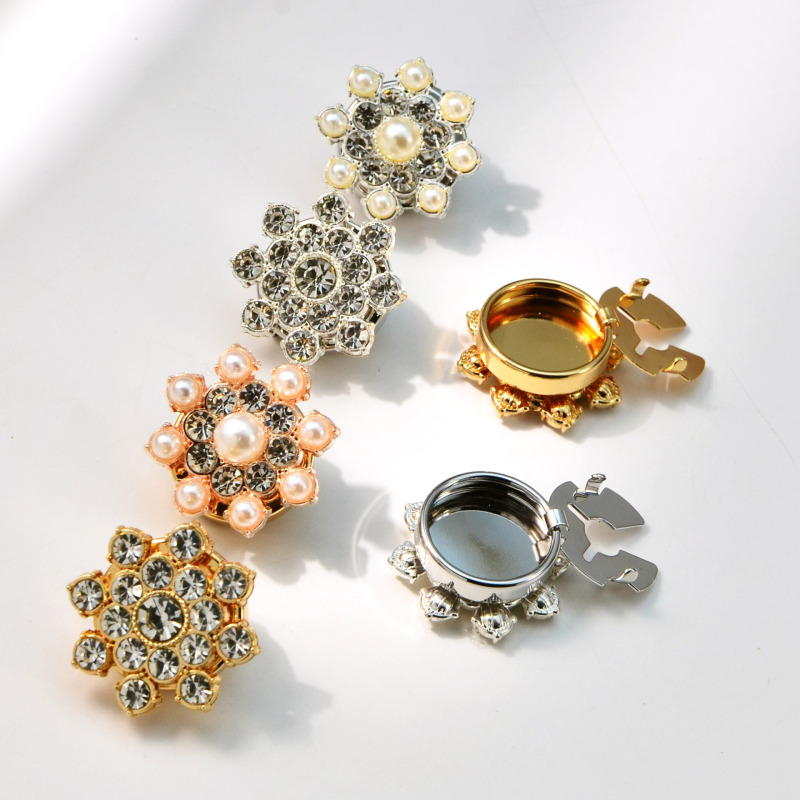 Button coverメーカークロスボーダーシャツカフスカフス花柄花柄飾りボタンカバー|undefined
