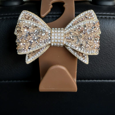 Car Hook Car Invisible Seat – Other Automotive Interior Supplies - full-diamond-bow-brown-hook