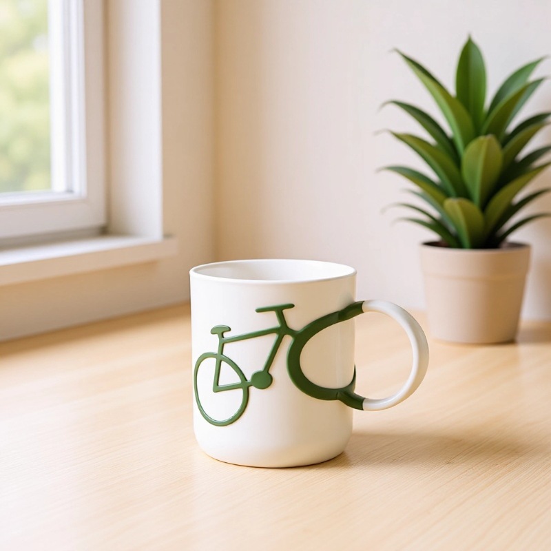 High-end Toothbrush And Mouthwash Cup With Bicycle Handle Design_voghion.com