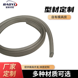 Manufacturer Customized Pe Soft Package Special-Shaped Profile Transparent Black Extrusion Molding Pe Edge Strip Furniture Accessories Pc Pipe Profile