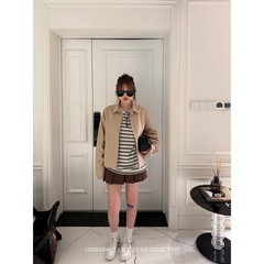 COOKADAILY人鱼 秋季多巴胺秋美式宽松工装夹克外套2025新款女