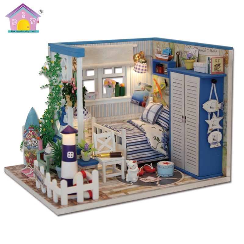 Hon Da DIY キャビン手組み立てモデルキャビン小さな幸運な星空と海あなたと出会うために|undefined