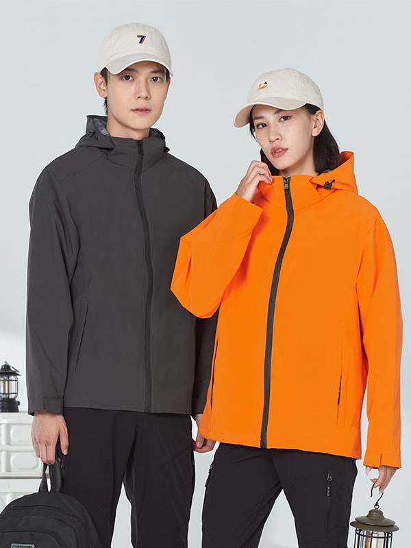 Primavera y otoño al aire libre calentamiento impermeable ropa de trabajo impresa logo chaqueta para hombres y mujeres
