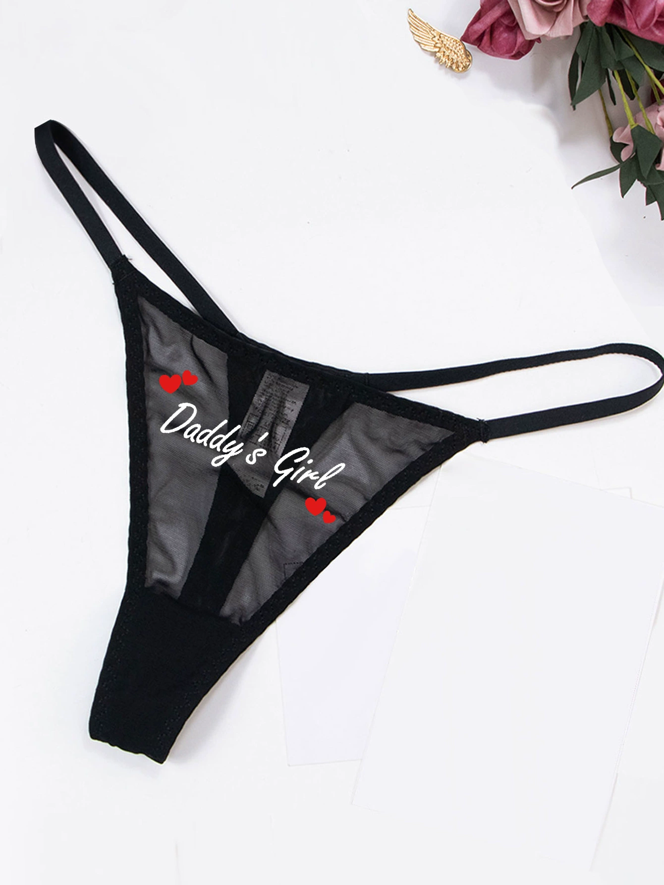 Полупрозрачные сетчатые стринги (VARSBABY) N112XD, ультратонкая низкая талия T-string, нескольких цветов, S–XXL