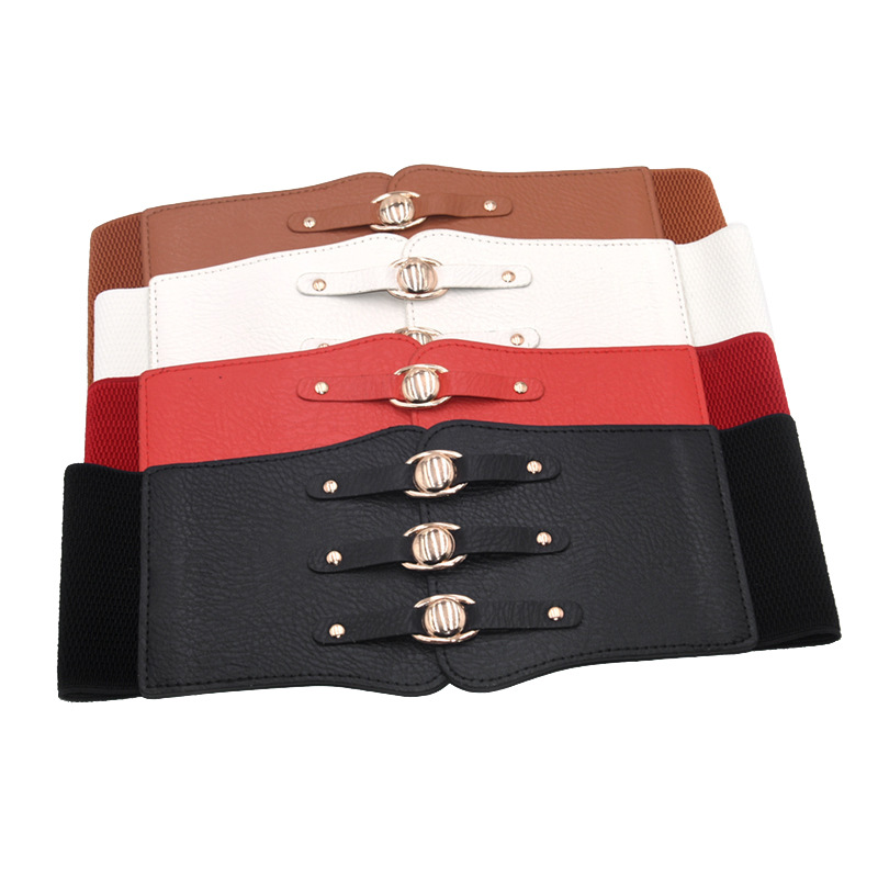 Vintage Style Solid Color Pu Leather Plastic Women's Leather Belts display picture 7