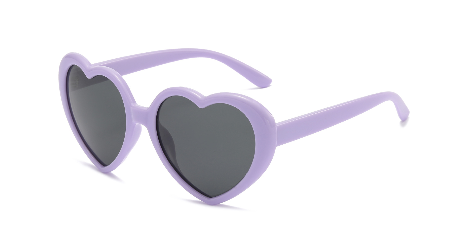 50g Weight Full Frame Glasses Structure Sunglasses Classification Ac, UV400 Protection Lens Material Special-Shaped Mirror Glasses Style Casual, Travel Occasion Heart Shape Pattern Children Unisex Gender Cute, Sweet Style Grey, White Color Cute Sweet Heart Shape Ac UV400 Protection Special-Shaped Mirror Full Frame Kids Sunglasses 14