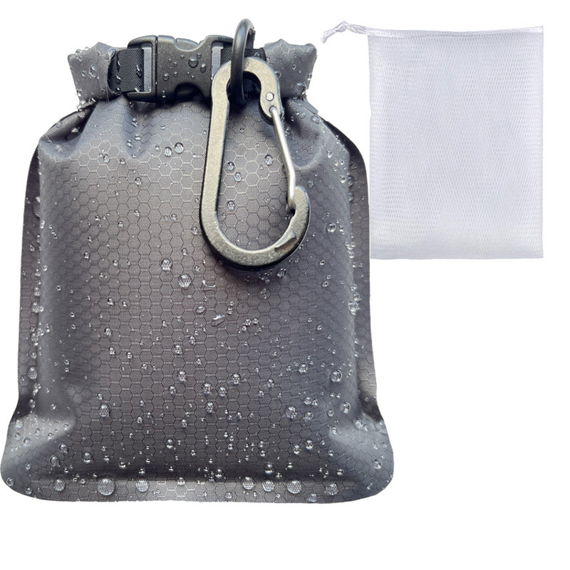 회색 + 흰색 망사 + 검정 버클