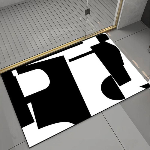 Diatom mud absorbent floor mat at the toilet door, bathroom foot mat, household bathroom quick-drying door carpet, door mat