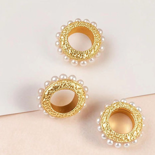 Small fragrant style inlaid pearl ring garland separated beads handmade diy jewelry bracelet bracelet running ring accessories beads