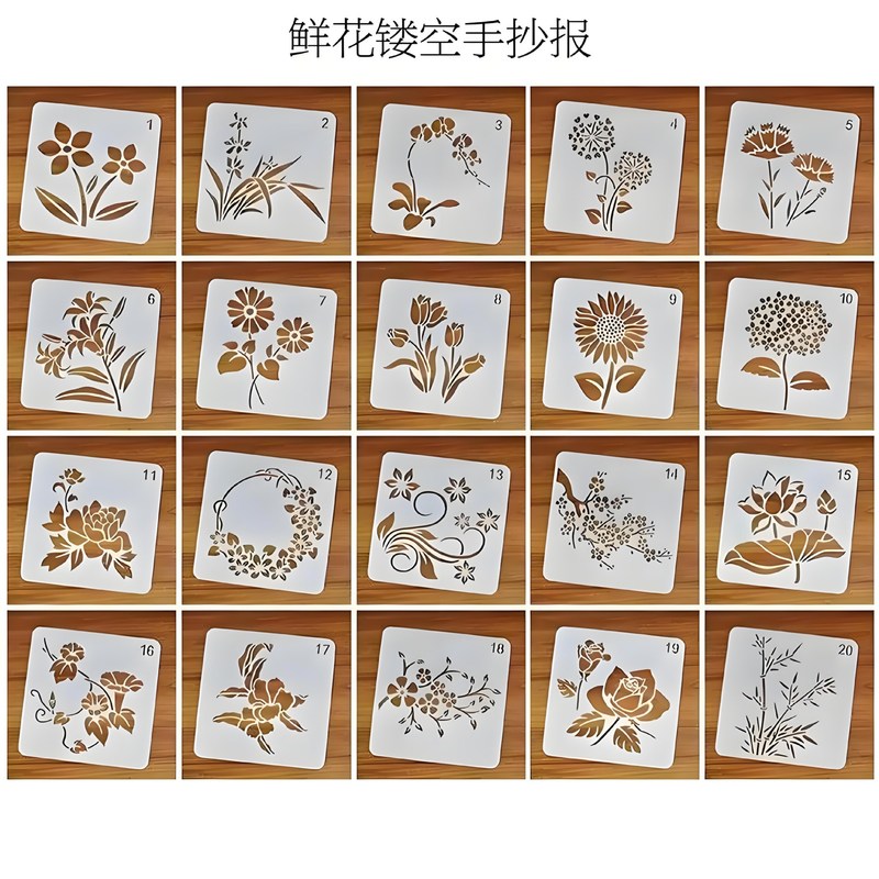 手書き新聞型絵画ツール A4 手書き新聞線画用紙中空半完成手書き新聞テンプレート|undefined